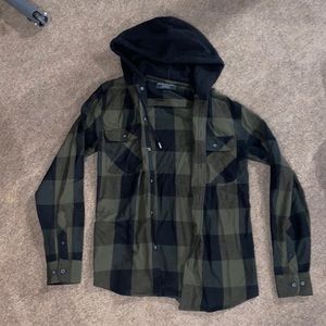 Hooded flannel